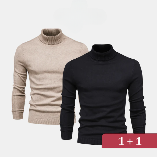 Eleganter Rollkragenpullover 1+1 – Jetzt im Lagerverkauf erhältlich!