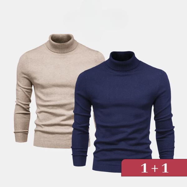 Eleganter Rollkragenpullover 1+1 – Jetzt im Lagerverkauf erhältlich!