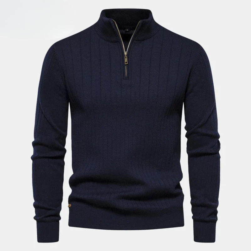 Stylish men's sweater with zipper – now at a special price!