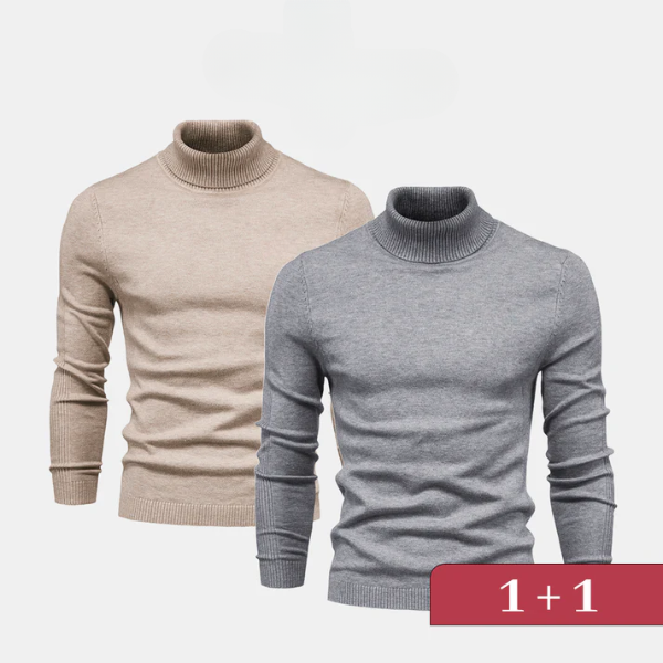 Eleganter Rollkragenpullover 1+1 – Jetzt im Lagerverkauf erhältlich!