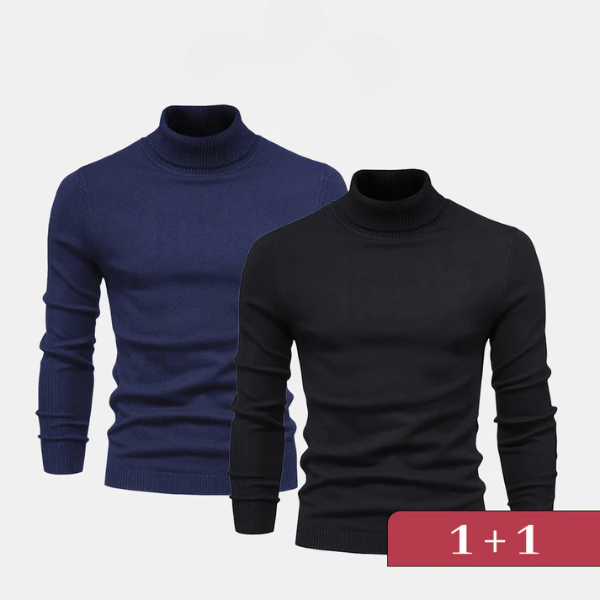 Eleganter Rollkragenpullover 1+1 – Jetzt im Lagerverkauf erhältlich!