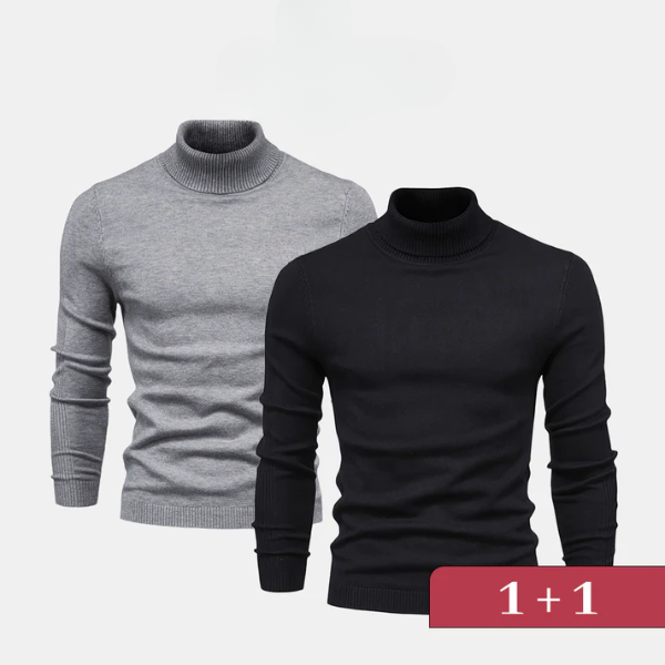 Eleganter Rollkragenpullover 1+1 – Jetzt im Lagerverkauf erhältlich!
