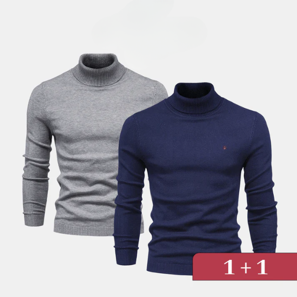 Eleganter Rollkragenpullover 1+1 – Jetzt im Lagerverkauf erhältlich!